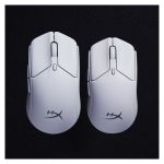 Imagen del HyperX Pulsefire Haste 2 Mini, un ratón gaming inalámbrico de color blanco con SKU 7D389AA