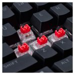 Imagen del teclado HyperX Alloy Rise 75 con iluminación RGB, teclas mecánicas y diseño compacto. SKU 7G7A4AA#ABA.