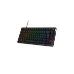 Imagen del teclado HyperX Alloy Rise 75 con iluminación RGB, teclas mecánicas y diseño compacto. SKU 7G7A4AA#ABA.