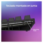 Imagen del teclado HyperX Alloy Rise 75 con iluminación RGB, teclas mecánicas y diseño compacto. SKU 7G7A4AA#ABA.