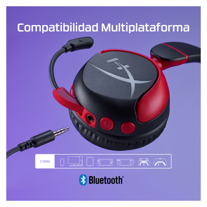 HyperX Cloud Mini: auriculares gaming inalámbricos (negro) 3 HyperX Cloud Mini niño usando auriculares