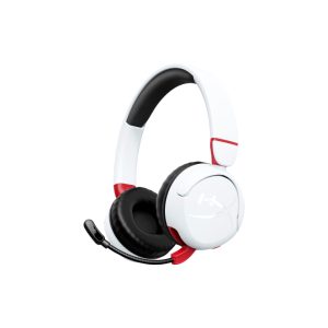 Auriculares gaming inalámbricos HyperX Cloud Mini en color blanco diseñados para una experiencia de juego inmersiva SKU 7G8F2AA