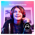 Auriculares gaming HyperX Cloud Mini en color negro con espuma de memoria y micrófono desmontable, SKU 7G8F4AA