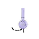 Imagen de los auriculares gaming HyperX Cloud Mini en color lavanda, modelo 7G8F5AA, ideales para gamers.