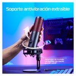 Micrófono USB HyperX QuadCast 2 en negro, con iluminación RGB y características avanzadas, SKU 872V1AA
