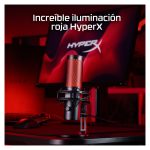 Micrófono USB HyperX QuadCast 2 en negro, con iluminación RGB y características avanzadas, SKU 872V1AA