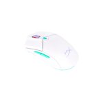 Ratón gaming HyperX Pulsefire Haste 2 Core inalámbrico en colores blanco, verde y púrpura. Modelo 8R2E7AA, diseñado para gamers con alta precisión y ligereza.