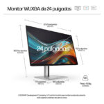 Monitor HP Pro serie 7 de 24 pulgadas con resolución WUXGA, SKU 8X534AA
