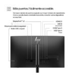 Monitor HP FHD de 23,8 pulgadas de la Serie 5 con tecnología Pro, modelo 524 pf y SKU 9D9L6UT