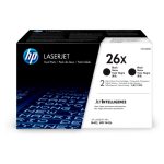 HP Paquete de 2 cartuchos de tóner negro originales LaserJet 26X de alta capacidad, SKU CF226XD