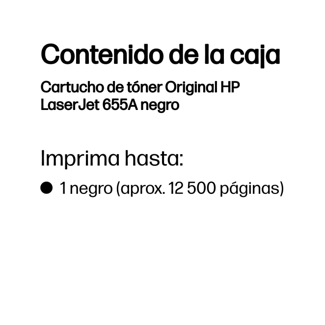 HP Cartucho de tóner Original LaserJet 655A negro 3 HP Cartucho de tóner Original LaserJet 655A negro detalle