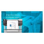 HP Designjet Impresora multifunción T830 de 24 pulgadas, modelo F9A28D#B19, ideal para impresiones precisas y rápidas.