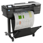 HP Designjet Impresora multifunción T830 de 24 pulgadas, modelo F9A28D#B19, ideal para impresiones precisas y rápidas.