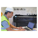 HP Designjet Impresora multifunción T830 de 24 pulgadas, modelo F9A28D#B19, ideal para impresiones precisas y rápidas.