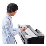 HP Designjet Impresora multifunción T830 de 24 pulgadas, modelo F9A28D#B19, ideal para impresiones precisas y rápidas.