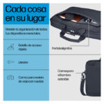 Maletín para portátil HP de 16 pulgadas, modelo Everyday, con SKU A08KHUT. Ideal para proteger tu laptop mientras viajas.