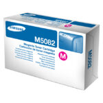 Cartucho de tóner magenta Samsung CLT-M5082S con SKU SU323A, ideal para obtener impresiones de alta calidad en color.
