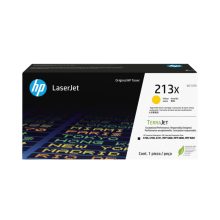 HP Cartucho de tóner Original LaserJet 213X de alto rendimiento amarillo. SKU: W2132X.