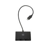 Concentrador HP con puerto USB-C a USB-A, modelo Z6A00AA, ideal para expandir la conectividad de tus dispositivos.
