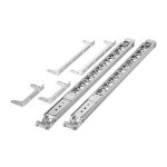 Kit de montaje universal HPE Networking X450 4U/7U para racks de 4 postes, SKU J9852A