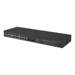HPE FlexNetwork 5130 24G con 4 SFP+, gestión L3, Gigabit Ethernet, 1U, color negro, SKU JG932A