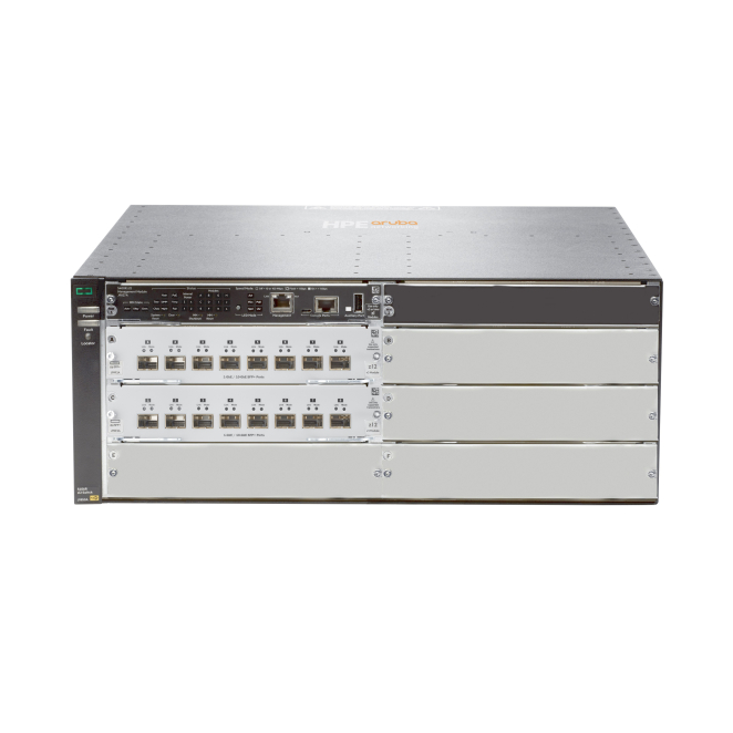 HPE Aruba Networking Switch 5406R v3 zl2 con 16 puertos SFP+ HPE Aruba Networking 5406R switch v3 zl2 con 16 puertos SFP+ sin fuente de alimentación, SKU: JL095A
