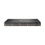Imagen del switch HPE Aruba Networking CX 6300F con 48 puertos 1GbE PoE y 4 puertos SFP56, SKU JL665A