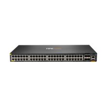 Imagen del switch HPE Aruba Networking CX 6300F con 48 puertos 1GbE PoE y 4 puertos SFP56, SKU JL665A