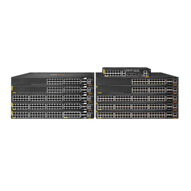 HPE Aruba Networking Switch CX 6200F con 24 Puertos Gigabit y 4 SFP+ Conmutador HPE Aruba Networking CX 6200F con 24 puertos Gigabit y 4 SFP+, modelo JL724A. Ideal para redes empresariales.