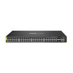 Switch HPE Aruba Networking CX 6200F con 48 puertos Gigabit, PoE de clase 4, 4 puertos SFP+ y fuente de alimentación de 740W, SKU JL728B