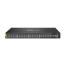 Switch HPE Aruba Networking CX 6200F con 48 puertos Gigabit, PoE de clase 4, 4 puertos SFP+ y fuente de alimentación de 740W, SKU JL728B