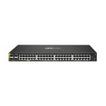 Switch HPE Aruba CX 6100 de 48 puertos Gigabit con PoE y 4 puertos SFP+ con capacidad de 740W, SKU: R9Y04A