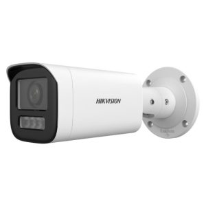 Cámara de vigilancia IP Hikvision Value Series DS-2CD1643G2-LIZU. Cámara bala con lente 2.8-12mm, resolución 1920x1080 píxeles, para interior y exterior.