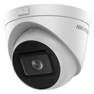 Cámara de seguridad Hikvision DS-2CD1H23G0-IZ(C) tipo torreta para exteriores, resolución 1920 x 1080 píxeles, montaje en techo o pared, SKU DS-2CD1H23G0-IZ(2.8-12mm)(C)