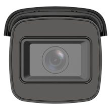 Cámara de seguridad IP Hikvision modelo DS-2CD2646G2-IZS(2.8-12mm)/C/BLACK con resolución de 2688 x 1520 píxeles, montaje en techo o pared, para uso interior y exterior.
