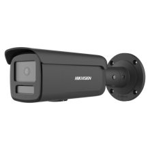 Cámara de seguridad IP exterior Hikvision Pro Series modelo DS-2CD2T46G2H-2I(2.8mm)(eF)/BLACK, resolución 2688 x 1520 pixeles con tecnología AcuSense.