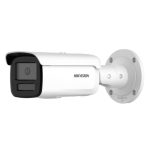 Cámara de seguridad Hikvision Pro Series con AcuSense, modelo DS-2CD2T46G2H-4I(4mm)(eF). Tipo Bala, resolución de 2688 x 1520 píxeles para instalación en techo o pared.