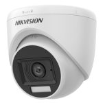 Cámara de seguridad CCTV de Hikvision, modelo DS-2CE76D0T-LPFS con resolución de 1920x1080 pixeles, lente de 2.8mm y diseño para montaje en techo