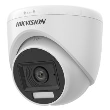 Cámara de seguridad CCTV de Hikvision, modelo DS-2CE76D0T-LPFS con resolución de 1920x1080 pixeles, lente de 2.8mm y diseño para montaje en techo
