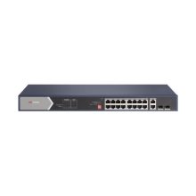 Switch Hikvision DS-3E0520HP-E no administrado con soporte para Gigabit Ethernet, PoE y color azul