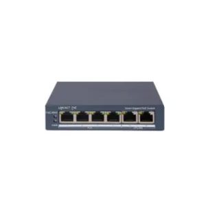 Switch gestionado Hikvision DS-3E1506P-EI, Gigabit Ethernet (10/100/1000) con Power over Ethernet (PoE), color gris - SKU: DS-3E1506P-EI