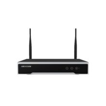 Grabador de video en red Hikvision modelo DS-7108NI-K1/W/M(C) con 8 canales, Wi-Fi y diseño 1U en color negro