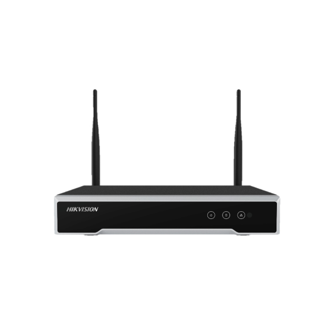 Hikvision NVR 8 canales Wi-Fi 1U Negro Grabador de video en red Hikvision modelo DS-7108NI-K1/W/M(C) con 8 canales, Wi-Fi y diseño 1U en color negro