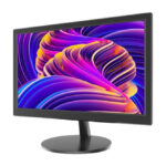 Pantalla para PC de 18.5 pulgadas Hikvision, modelo DS-D5019S0-1P0, resolución HD de 1366 x 768 píxeles, color negro