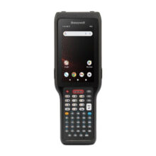 Honeywell CK62, un ordenador móvil de mano con pantalla táctil de 10,2 cm (4 pulgadas), resolución de 480 x 800 píxeles, color negro, y peso de 440 g. SKU CK62-X00-57S1CCG.