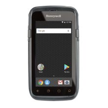 Imagen del Honeywell Dolphin CT60, un ordenador móvil de mano con pantalla táctil de 4.7 pulgadas y resolución de 1280 x 720 píxeles, en color negro. Peso de 350 g. SKU: CT60-L0N-BSC210E