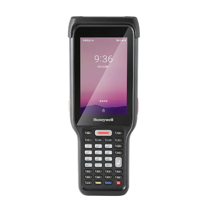Honeywell ScanPal EDA61K ordenador móvil de mano con pantalla táctil Imagen del Honeywell ScanPal EDA61K, un ordenador móvil de mano con pantalla táctil de 4 pulgadas y resolución de 800 x 480 píxeles, en color negro. Peso: 435 g. SKU: EDA61K-1NC934PEOK