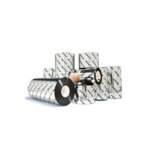 Imagen de la cinta térmica Honeywell de 100 metros en color negro, modelo I90486-0, conocida por su alta durabilidad y rendimiento.