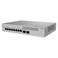 Imagen del switch HUAWEI eKit S220S Series S220S-8T2X, gestionado L2 con 8 puertos Gigabit Ethernet (10/100/1000), en color gris SKU: 98012455