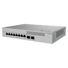 Switch gestionado HUAWEI eKit S310S Series con 8 puertos Gigabit Ethernet (10/100/1000) y 2 puertos SFP, modelo S310S-8T2X, SKU 98012459, color gris